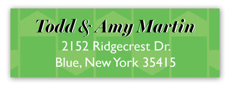 Christmas Pennant Address Label