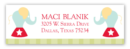 Circus Act Address Label