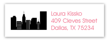 City Scene Address Label