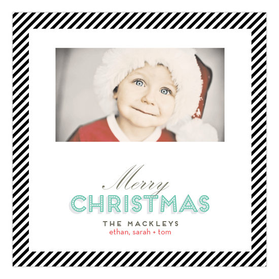 Classic Christmas Photo Card | Polka Dot Design