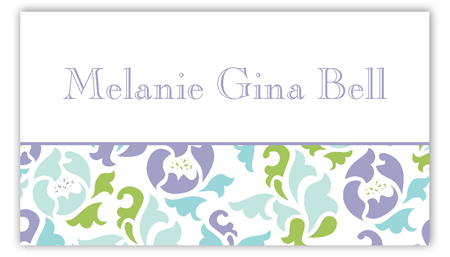 Classy Floral Calling Card