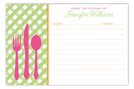 Clean Your Plate Recipe Card