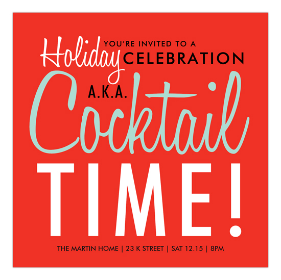 cocktail-time-invitation-dmdd-np55hc1118dmdd How to Throw a Great Holiday Cocktail Party