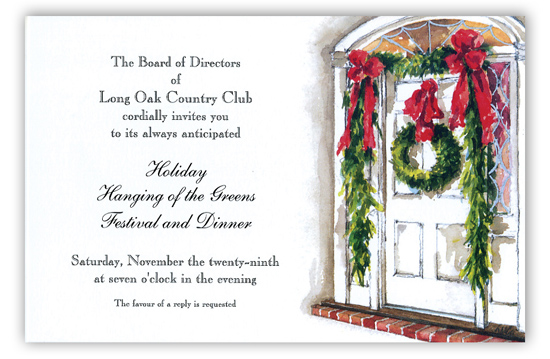 Colonial Entry Invitation