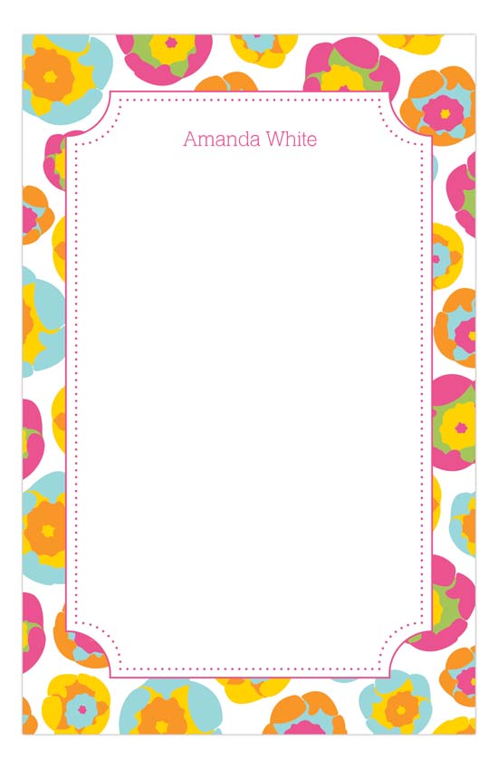 Colorful Poppies Notepad