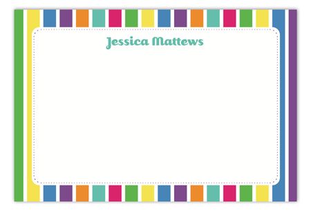 Colors of the Rainbow Flat Note Card