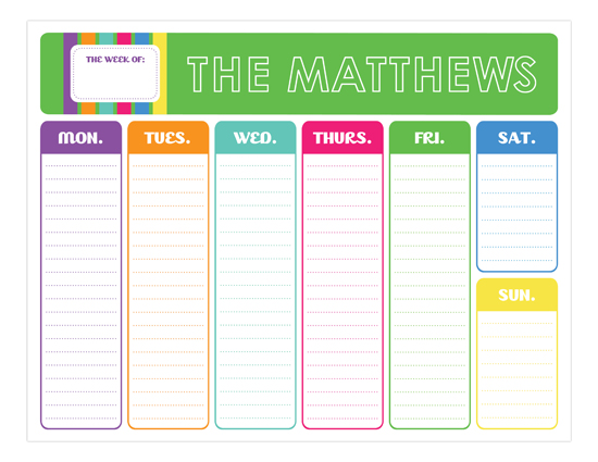 colors-of-the-rainbow-weekly-calendar-pad-pddd-calpev1108 Christmas Address Labels