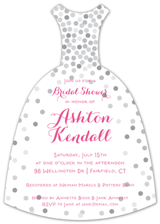 Confetti Bride Invitation