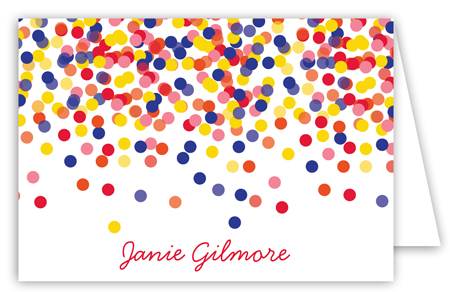 Confetti Graduate Folded Note Card