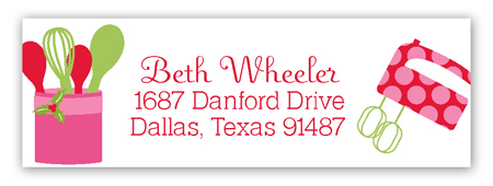 Cookie Bake Address Label