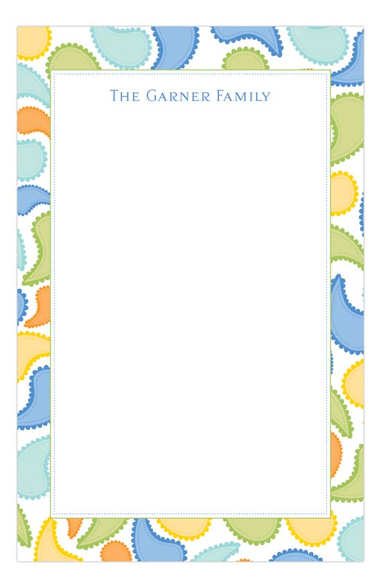 Cool Paisley Notepad