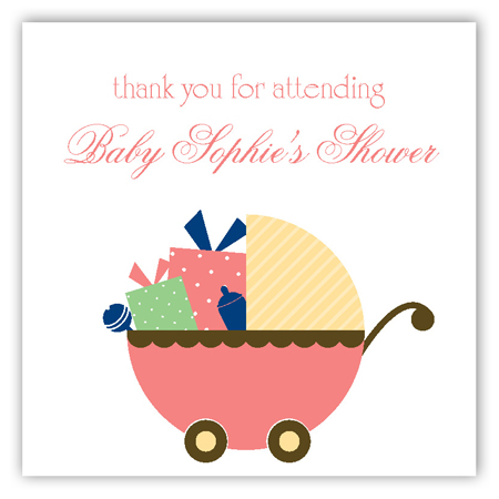 Coral Carriage Gifts Square Sticker