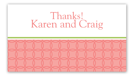 Coral Trellis Calling Card