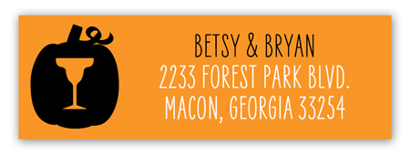 Costumes and Cocktails Address Label