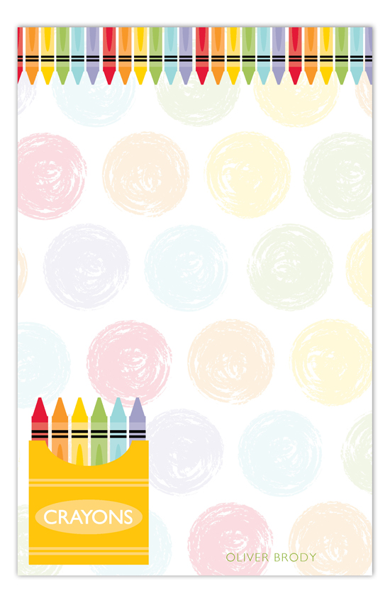 Crayon Colors Notepad