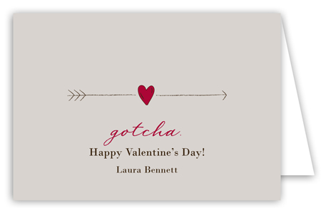 Cupids Arrow Folded Valentine Card