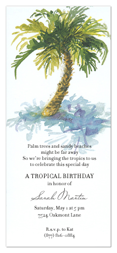 Dancin Palm Invitation