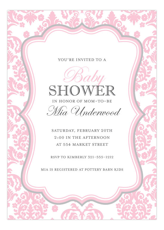 darling-damask-pink-and-grey-invitation-pspdd-np57bs1384pspdd Twin Baby Shower Invitations