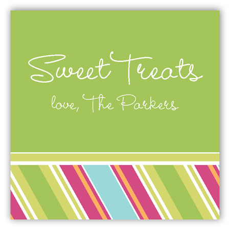 Easter Candy Stripes Gift Tag