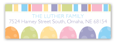 Easter Eggs Address Label