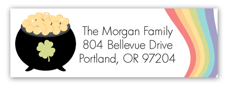 End of the Rainbow Address Label