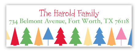 Festive Forest Address Label