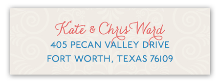 Fiesta Couple Address Label