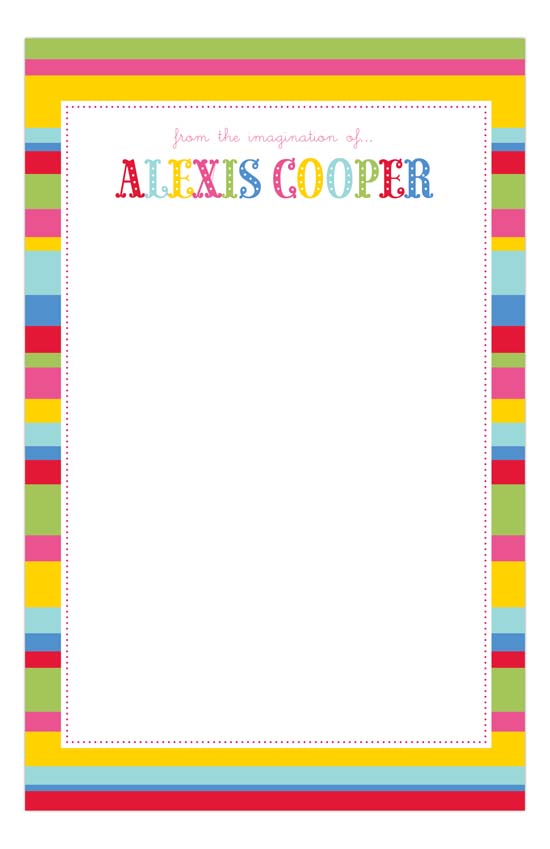 Fiesta Stripes Notepad