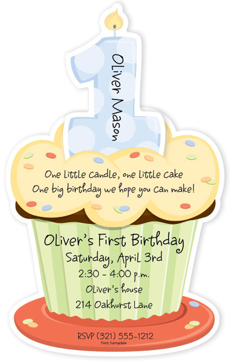 first-birthday-cupcake-boy-die-cut-invitation-psp-snd875 Get Ready for the Polka Dot Invitations Big Clearance Sale!