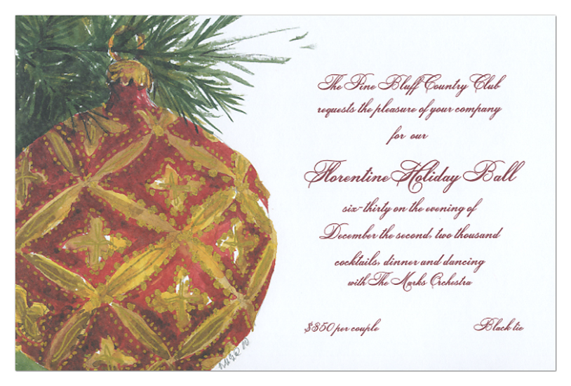 Florentine Ball Invitation