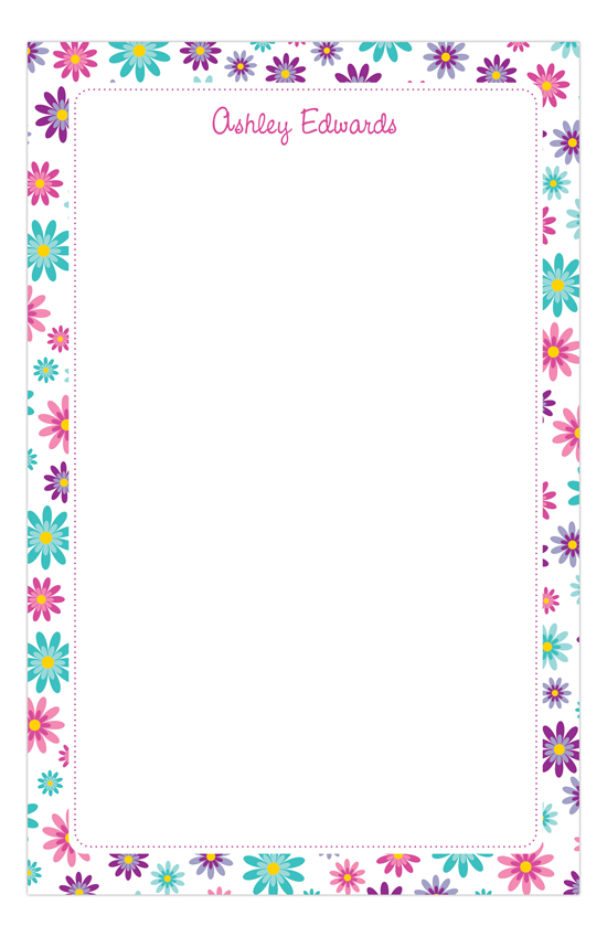 Flower Power Notepad