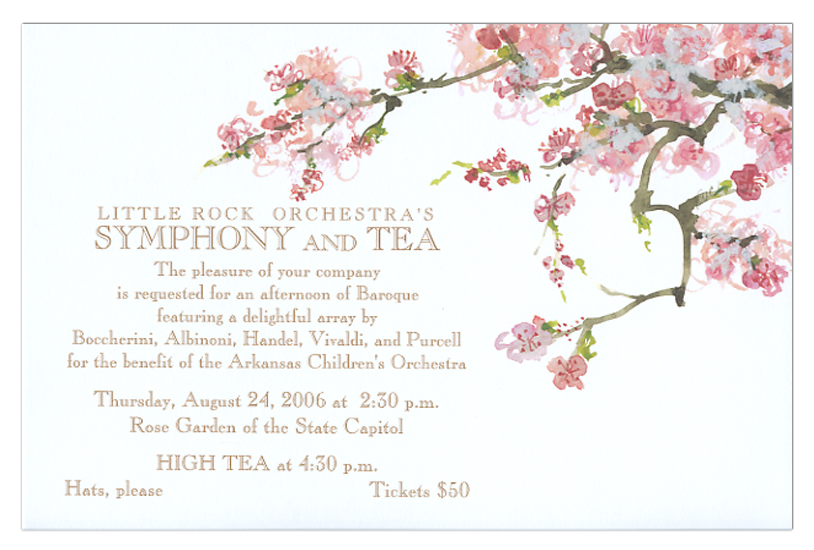 Flowering Fruit Invitation