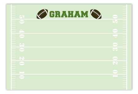 Football Field Flat Note Card