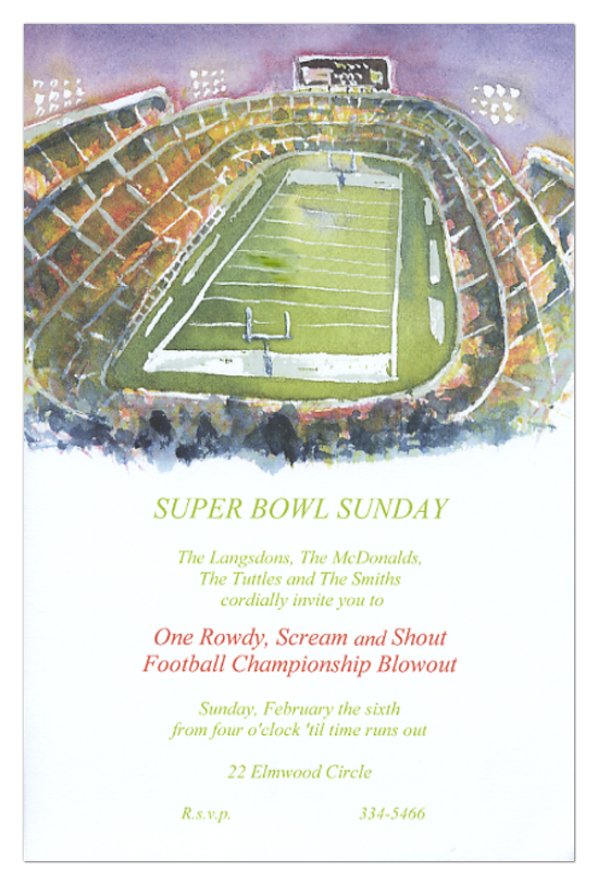 Football Stadium Invitation