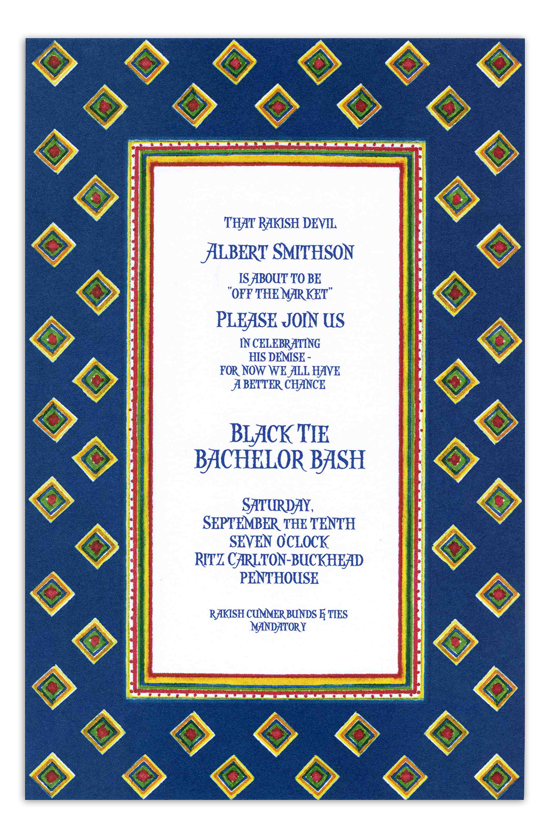 Foulard Navy Invitation