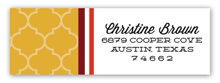 Geometric Fiesta Address Label