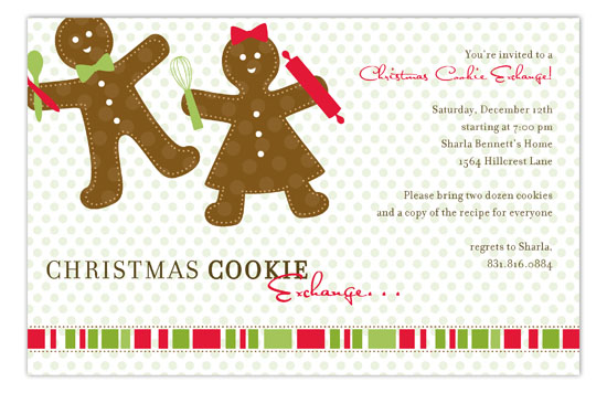 Gingerbread Folks Invitation