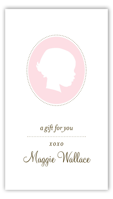 Girl Silhouette  Calling Card