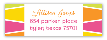 Glitter Grad Cap Address Label