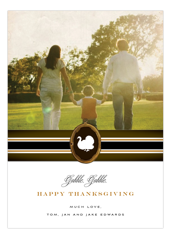 Gobble Gobble Happy Thanksgiving Photo Card