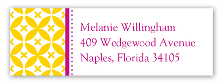 Gold Elegance Address Label