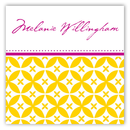 Gold Elegance Square Sticker