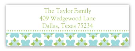 Green Bee Address Label