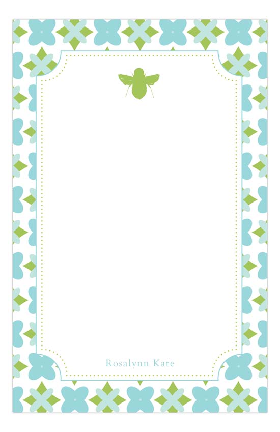 Green Bee Notepad