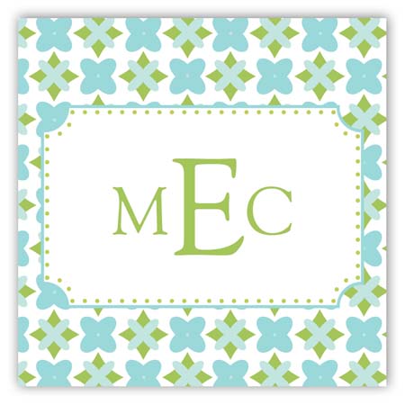 Green Bee Square Sticker