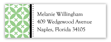 Green Elegance Address Label