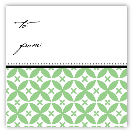 Green Elegance Gift Tag