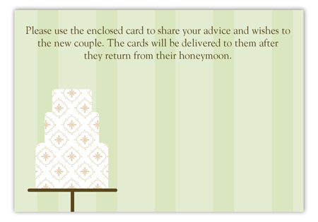 Green Fondant Pattern Enclosure Card