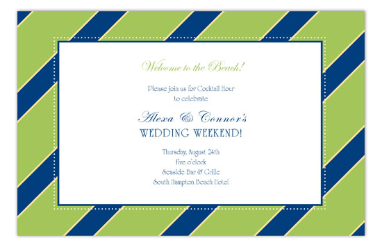 Green Oxford Invitation