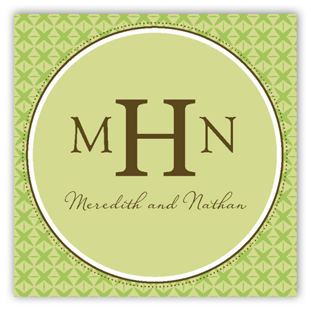 Green Sophisticate Square Sticker